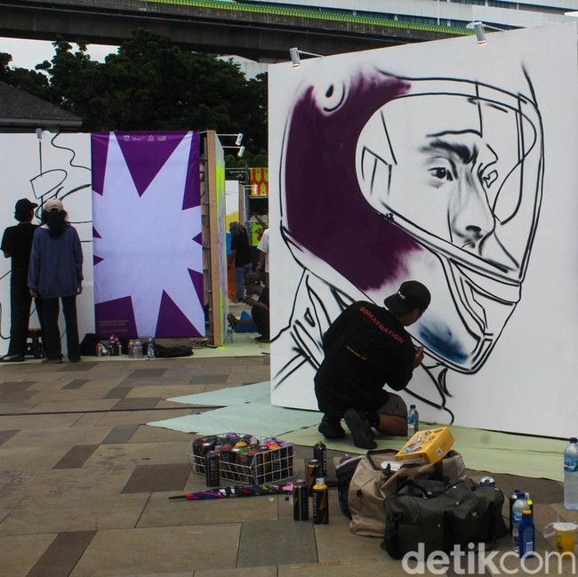 Jakarta Mural Festival Warnai Ruang Publik Peruri