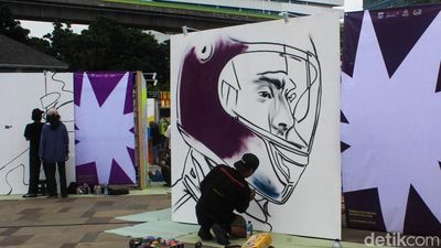 Jakarta Mural Festival Warnai Ruang Publik Peruri