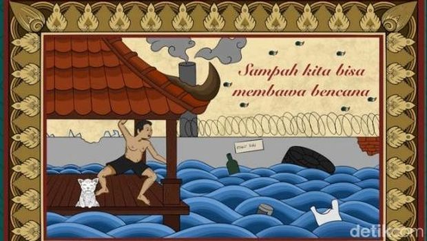 Bencana Ulah Manusia Lukisan bertajuk