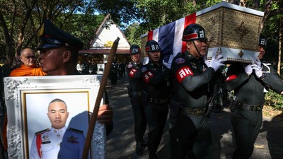 Gugur di Medan Perbatasan, Prajurit Thailand Dipulangkan dengan Upacara Haru