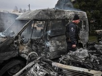 Hancur, Mobil-Mobil Jadi Korban Serangan Rusia di Zaporizhzhia