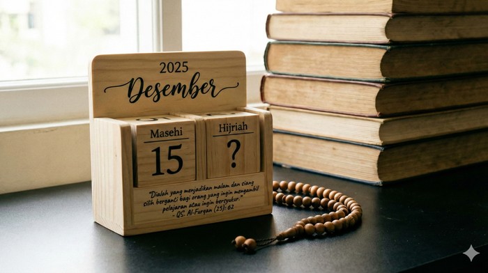Tanggal Hijriah Hari Ini 15 Desember 2025 Lengkap Kalender PDF-nya