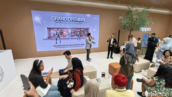 Kini, di Gandaria City, store ini mengusung desain terbuka dan nyaman, dilengkapi area kafe, lounge, spot co-working space, serta ruang untuk kegiatan komunitas. Foto: Adi Fida Rahman/detikINET