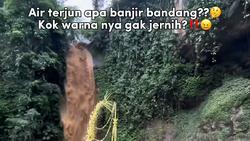 Dikira Banjir Bandang! Foto Pernikahan Berlatar Air Terjun Keruh Ini Viral