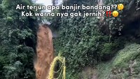Dikira Banjir Bandang! Foto Pernikahan Berlatar Air Terjun Keruh Ini Viral