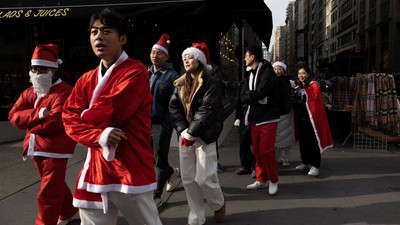 SantaCon Kembali Digelar, New York Diselimuti Nuansa Natal