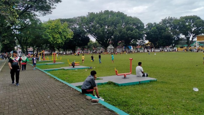 Fasilitas Olahraga di Lapangan Merdeka Binjai Rusak, Warga Waswas Mau Pakai