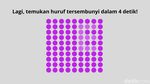 Tes Ketajaman Saraf Mata, Bisa Temukan Huruf Tersembunyi? Banyak yang Gagal Nih