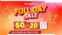 Tebus Murah AC Split 1 PK, Diskon Besar di Transmart Full Day Sale