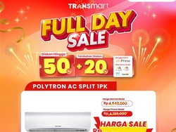 Tebus Murah AC Split 1 PK, Diskon Besar di Transmart Full Day Sale