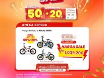 Cuma di Transmart Full Day Sale, Beli Sepeda Murah Banget!