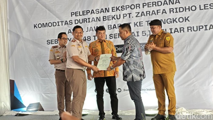 Durian Lokal Bogor Tembus Pasar Tiongkok, 48 Ton Diekspor Perdana