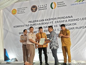 Durian Lokal Bogor Tembus Pasar Tiongkok, 48 Ton Diekspor Perdana