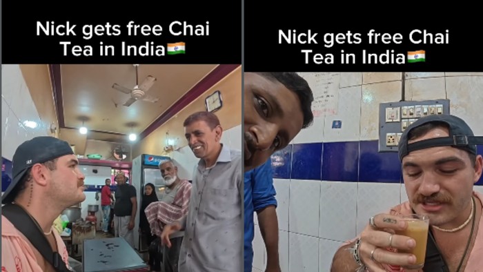 Diberi Teh Gratis, Vlogger Amerika Terpukau dengan Keramahan Orang India