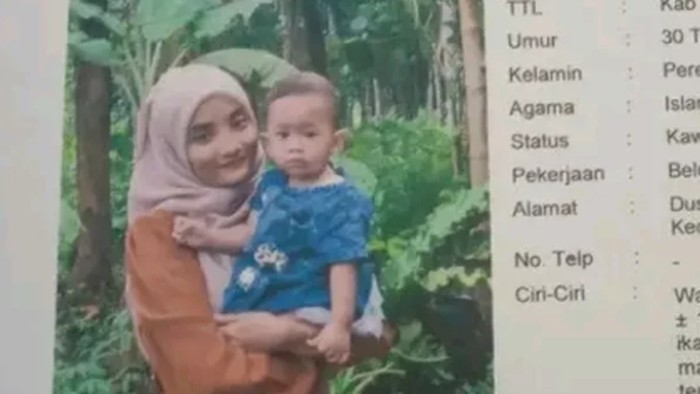 Bantu Cari Lur! Ibu dan Balitanya di Semarang Hilang Usai Pamit Hajatan