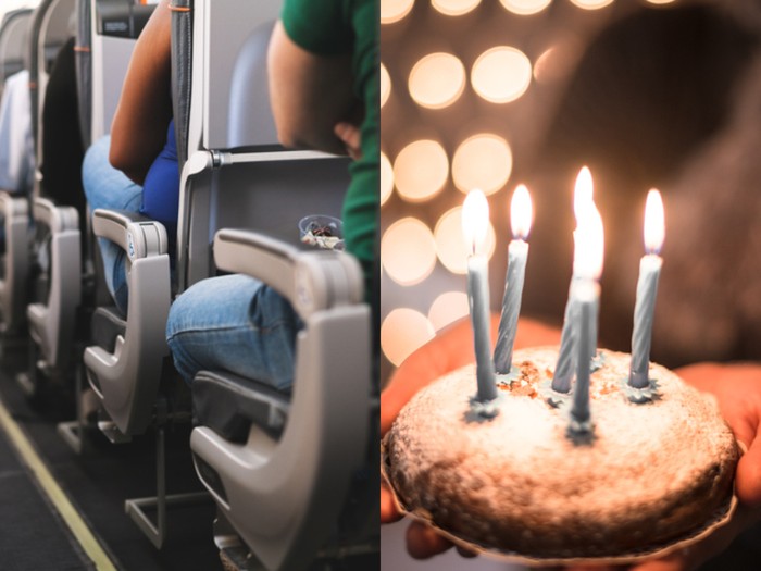 Penumpamg minta kue ulang tahun di pesawat