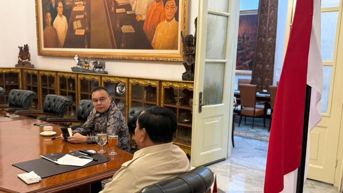 Prabowo dan Dasco Sempat Bertemu di Istana, Bahas Bencana dan Ekonomi