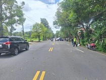 Truk ODOL Nyenggol Pohon, Pemotor di Wates Tewas Tertimpa Dahan