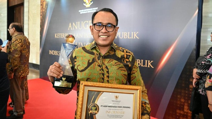 ASDP Raih Predikat Informatif di Ajang KIP 2025, Skor Capai 94,92