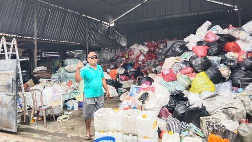 Bank Sampah Sedap Malam di Banjar Kebon, Desa Nyitdah, Kecamatan Kediri, Tabanan. (Krisna Pradipta/detikBali)