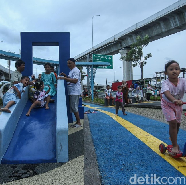 Meski Belum Rampung, RTH Ramah Anak di Cakung Mulai Digunakan Masyarakat