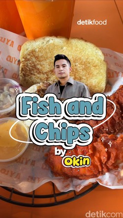 Video Uniknya Fish and Chips dengan Nasi Liwet Punya Selebgram Okin