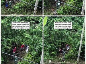 Viral Evakuasi Ibu Hamil di Padang Jelang Lahiran, Jalan Putus Akibat Banjir