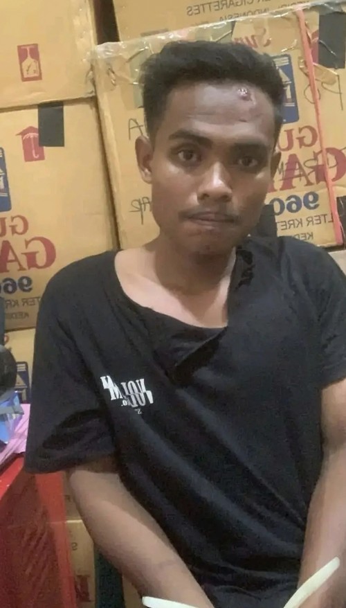 IRF, warga Desa Samili, Kecamatan Woha, Kabupaten Bima, NTB, yang membunuh istrinya inisial DN, Senin, (15/12/2025) malam. (Dok. Polres Bima)