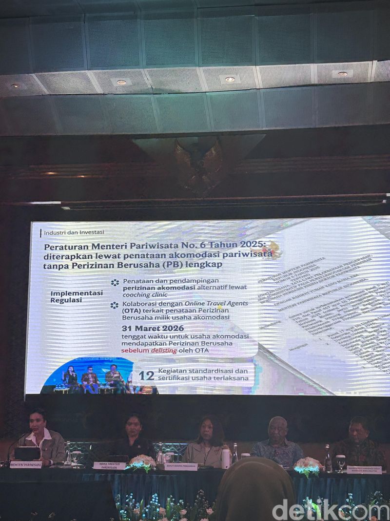 Jumpa Pers Menteri Pariwisata Widiyanti Putri Wardhana.