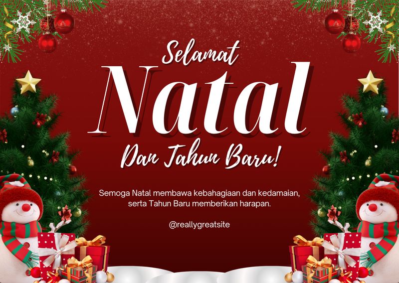 Kartu Ucapan Natal 2025 dan Tahun Baru 2026 Kartu Ucapan Natal 2025 dan Tahun Baru 2026
