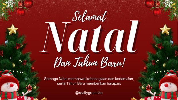 Kartu Ucapan Natal 2025 dan Tahun Baru 2026