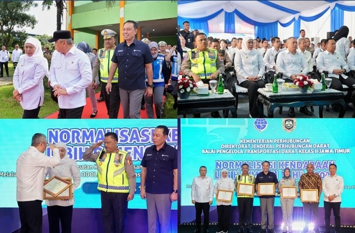 Hadiri Normalisasi Kendaraan Lebih Dimensi 2025 di Jatim, Kakorlantas Polri Terima Piagam Penghargaan