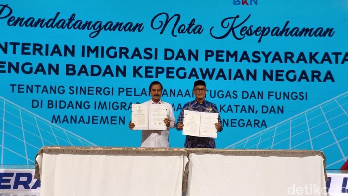Kemenimipas Teken MoU Bareng BKN, Ikuti Arahan Prabowo soal Sinergitas