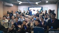 Onboarding digelar secara hybrid di Jakarta dan di kantor detikcom regional. Selamat bergabung, #anakdetik! Foto: Siti Nur Salsabilah Silambona