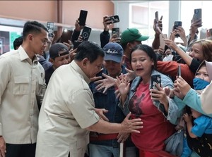 Momen Ibu Hamil di RSUD Koja Minta Dielus Perutnya ke Prabowo
