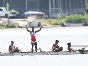 Tim Dayung Putra Indonesia Sabet Emas Quadruple Sculls SEA Games 2025