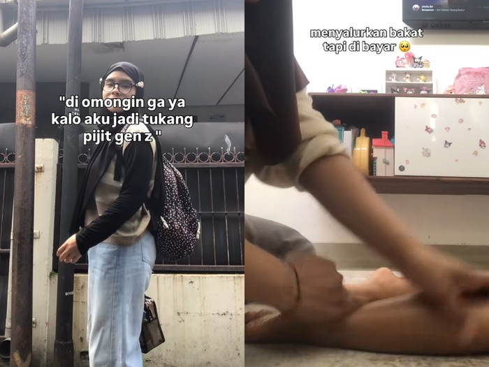 Aksi Gen Z ini viral karena bangga jadi tukang pijat panggilan. Ia menepis gengsi, menyalurkan bakat, dan sukses meraup rezeki halal. Unggahan tersebut langsung viral di media sosial.