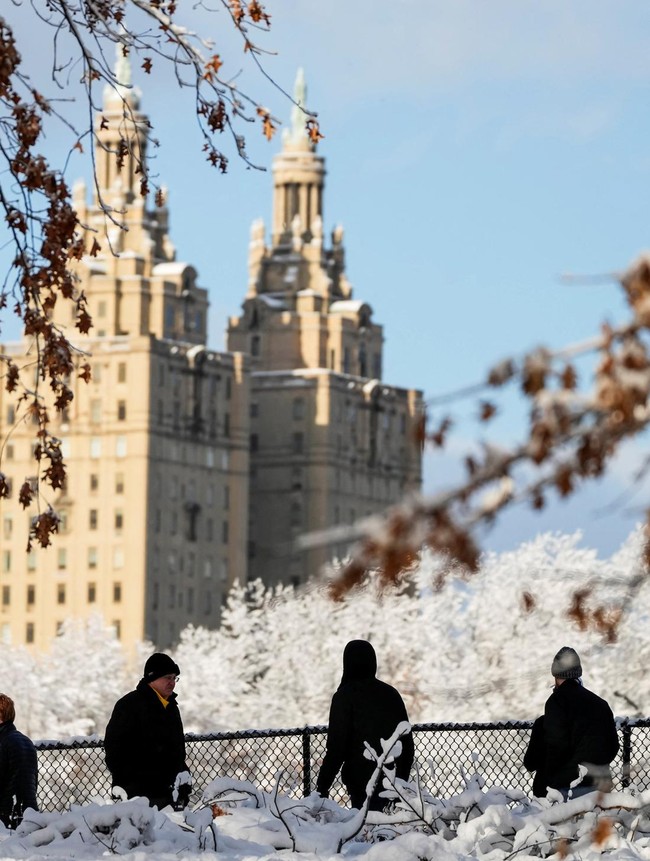Warga New York Menikmati Suasana Winter di Central Park