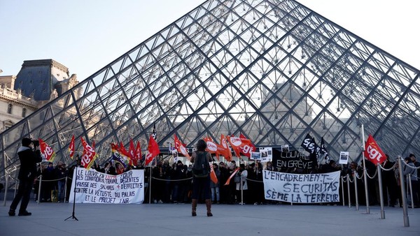 Aksi Mogok Pegawai Lumpuhkan Operasional Museum Louvre