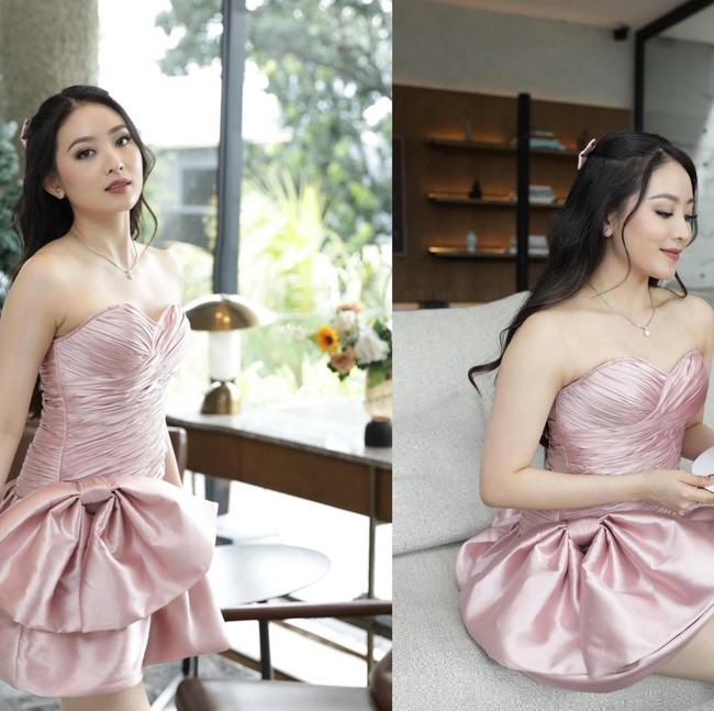 Cantiknya Natasha Wilona saat Rayakan Ultah ke-27 dengan Kue Pink!