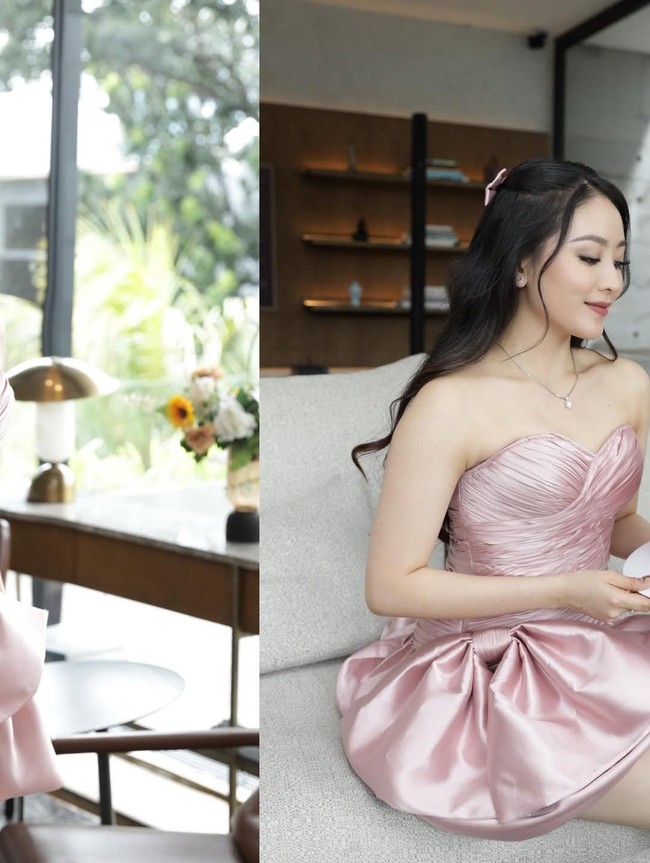 Cantiknya Natasha Wilona saat Rayakan Ultah ke-27 dengan Kue Pink!