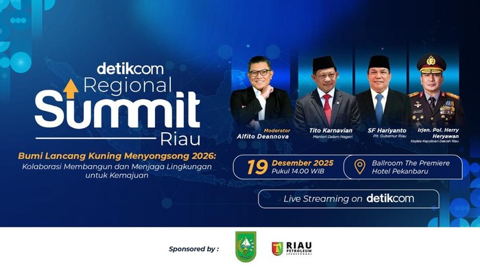 detikcom Regional Summit Riau: Bumi Lancang Kuning Menyongsong 2026
