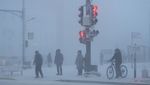 Hiruk Pikuk Warga Yakutsk Saat Diterpa Suhu Minus 45 Derajat Celsius