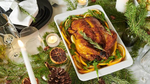 Ilustrasi ayam panggang madu Ilustrasi ayam panggang madu