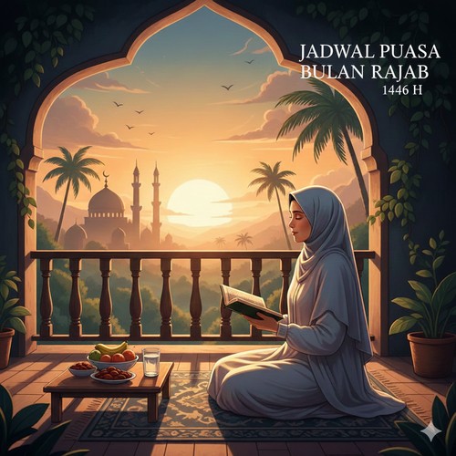 Ilustrasi puasa di bulan Rajab