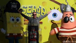 Jejak SpongeBob Terukir di Semen Hollywood