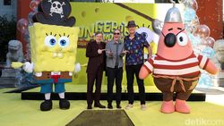 Jejak SpongeBob Terukir di Semen Hollywood
