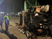 Laka Karambol 2 Tronton dan 1 Truk di Kranggan Temanggung, 1 Orang Tewas