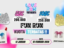 Lari Bareng Kesayangan, Valentine Kian Berkesan di Love Run Yogyakarta 2026