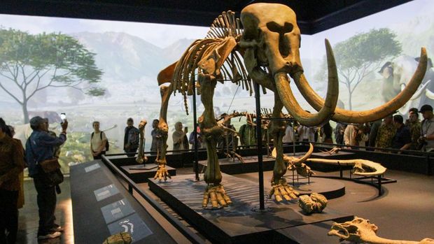 Menelusuri Jejak Awal Nusantara Lewat Pameran Sejarah Awal di Museum Nasional Menteri Kebudayaan Fadli Zon saat meresmikan pameran